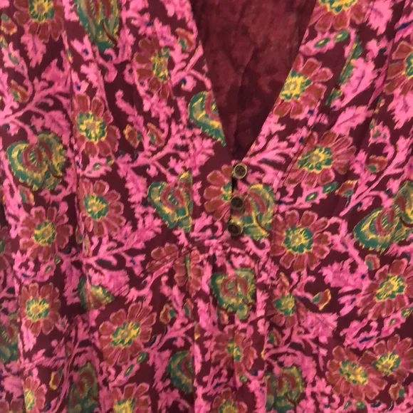 Free People NWT ($108 retail!) Olivia Printed Tunic Top/Dress 🌺 - Picture 4 of 10